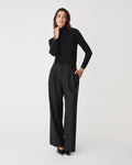 Clarisse Turtleneck Sweater in black — full-length view