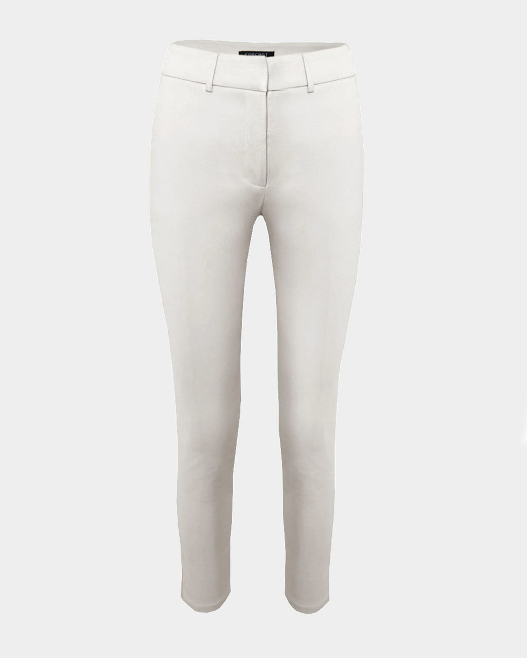 Safira High-Waist Trousers in ivory — product-only view