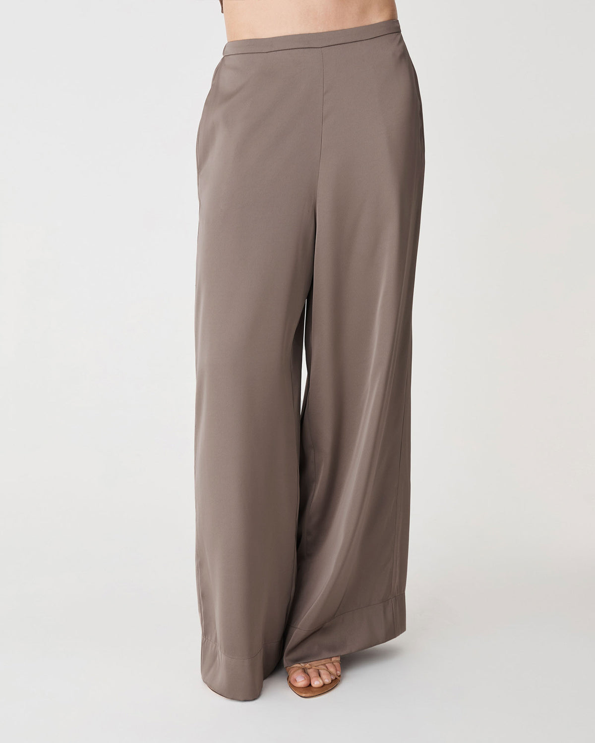 Sadin Pull On Pants in truffle — close-up view