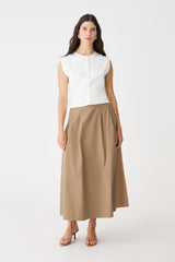 Willow Cotton Belted Skirt