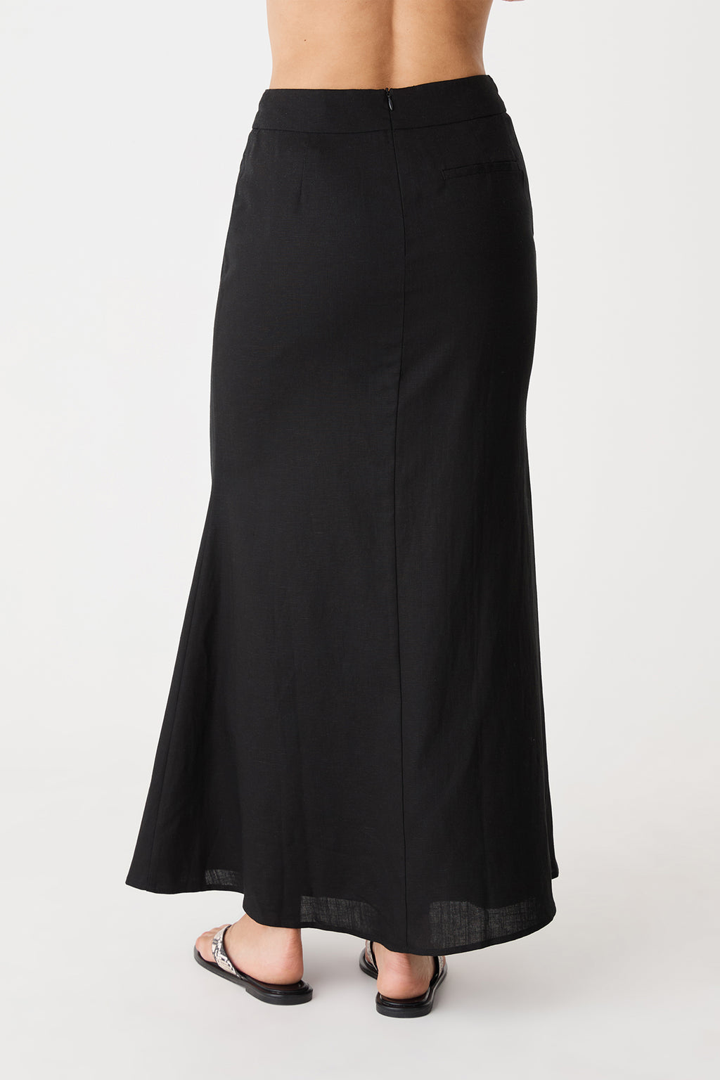 Amelia Linen Blend Maxi Skirt