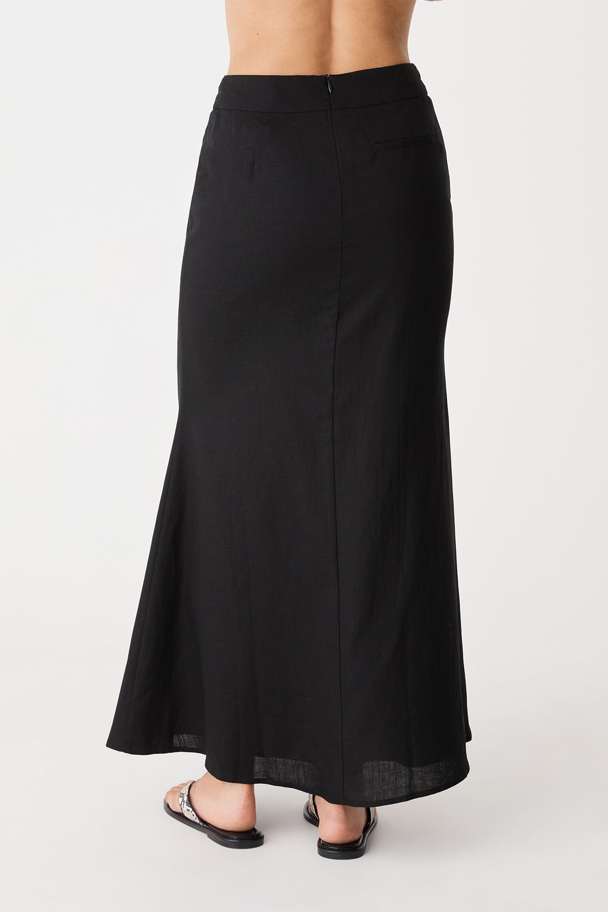 Amelia Linen Blend Maxi Skirt