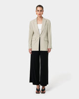 Sonique Tailored Blazer in sand — full-length view