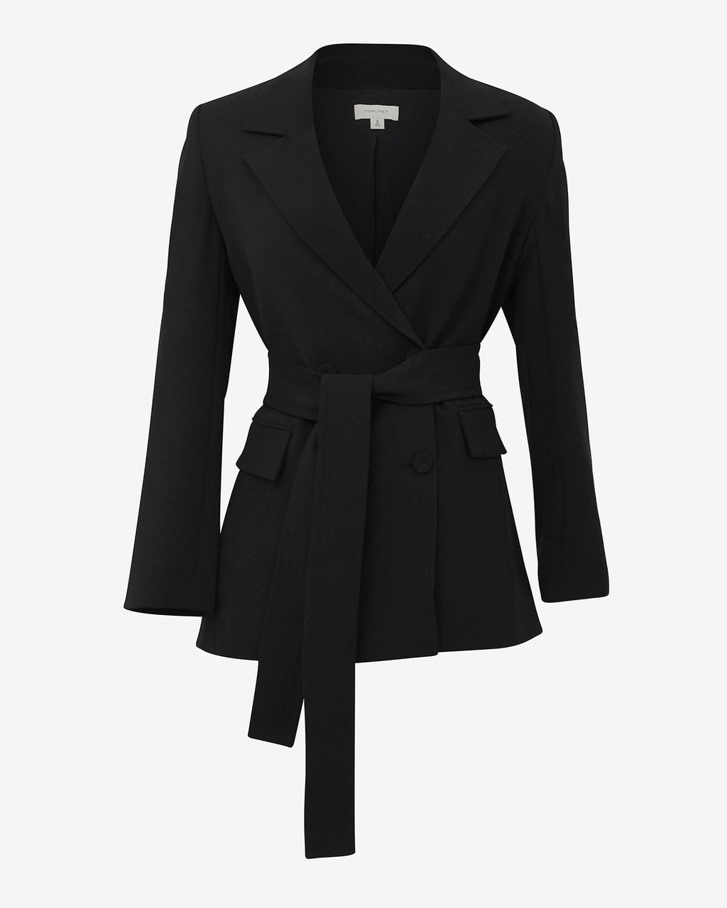 Rumy Double Breasted Blazer in black — product-only view