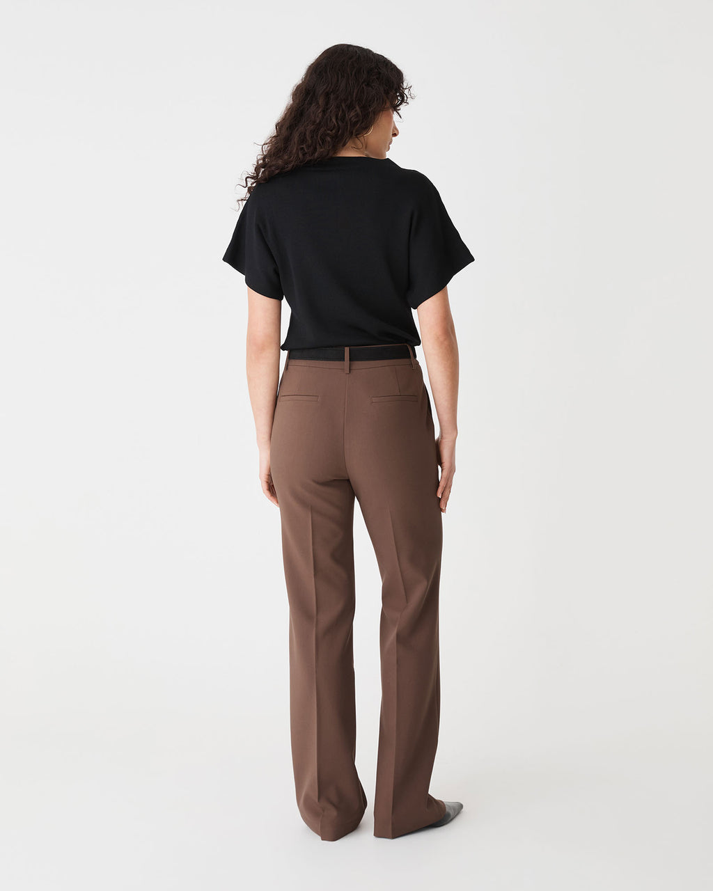 Jemma Relaxed Knit Top in black — view 4