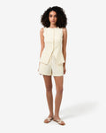Rylan High Waist Short in butter — full-length view