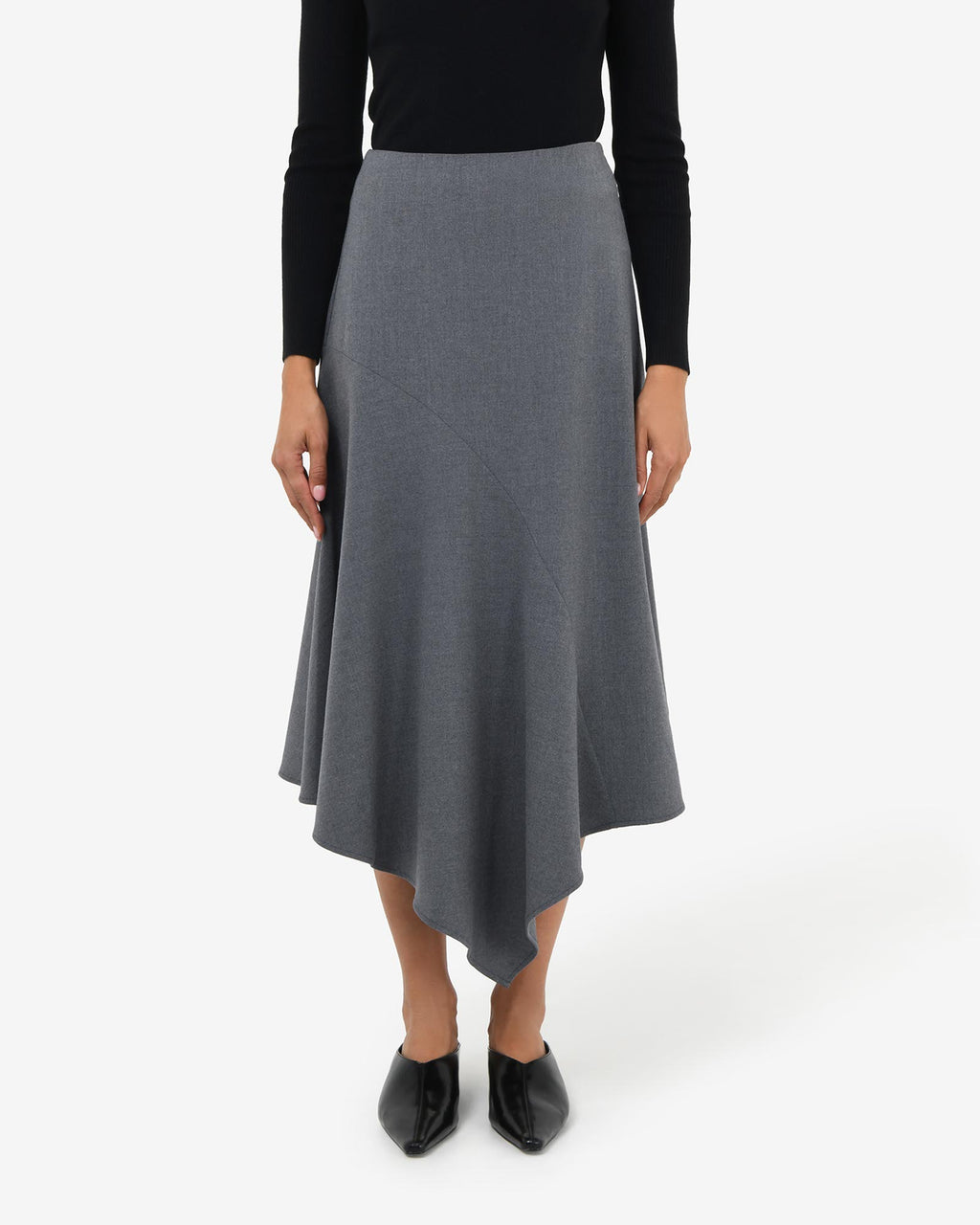 Westwood Midi Skirt in grey — close-up view