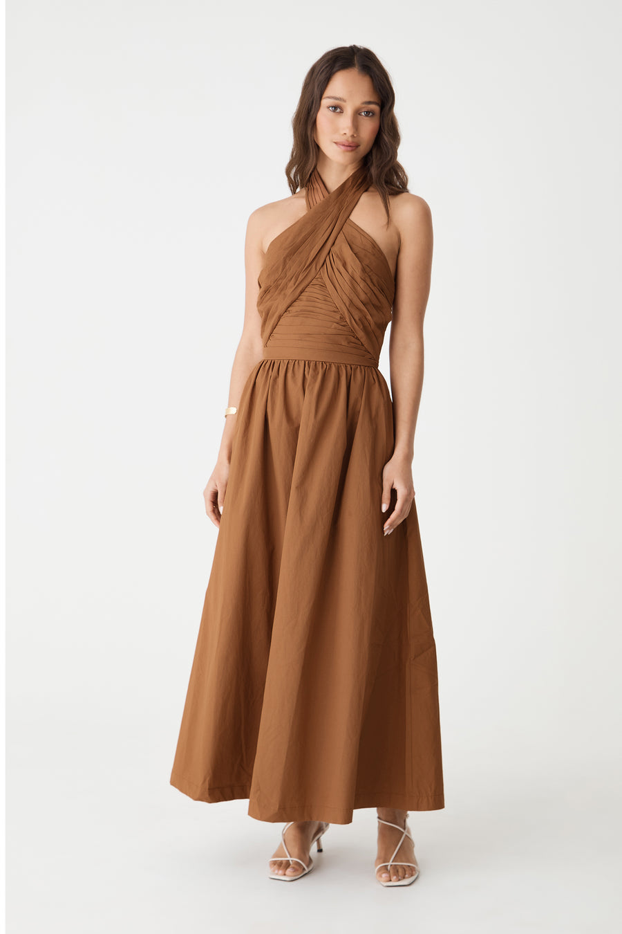 Kayleigh Cotton Halter Dress