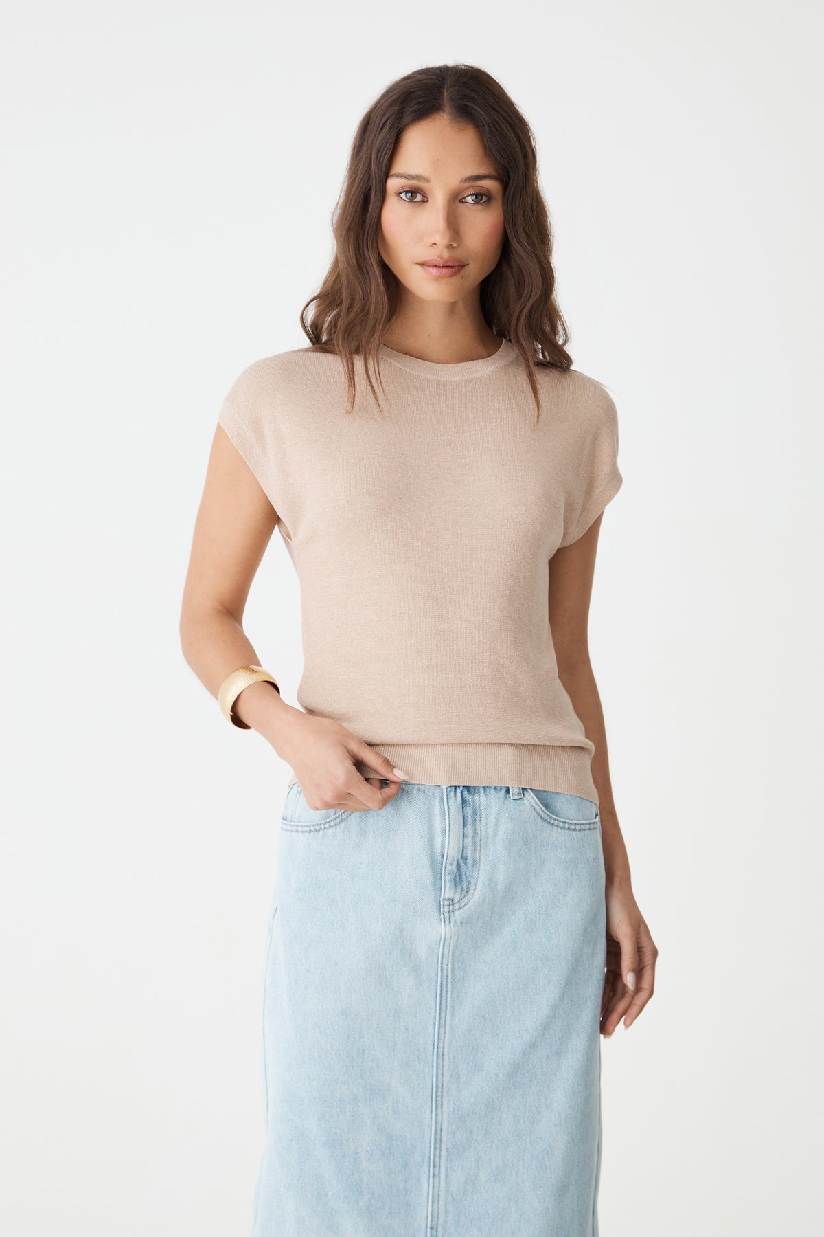 Saskia Lurex Knit Top