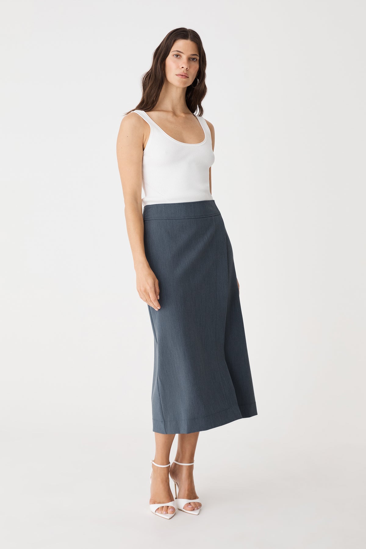 Lydia Faux Wrap Skirt