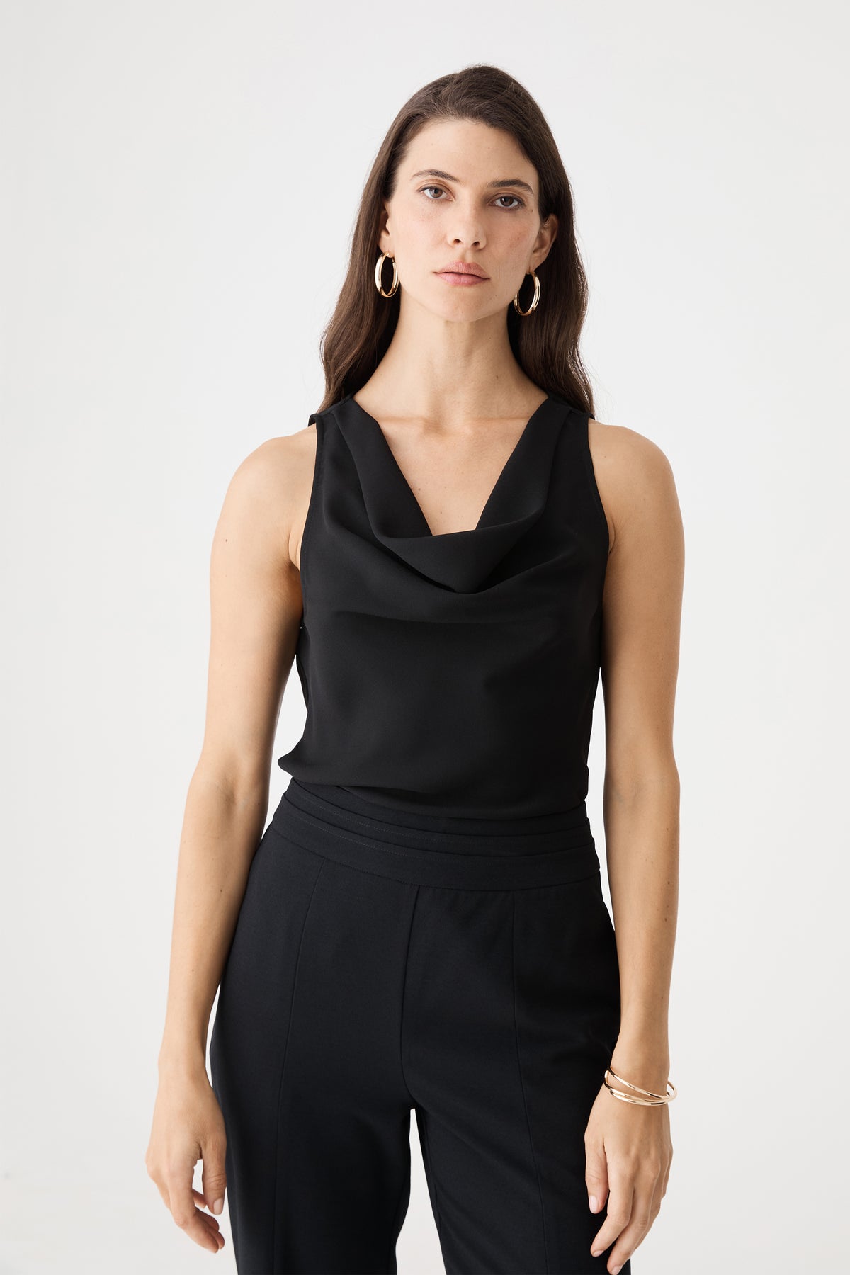 Misha Cowl Neck Top