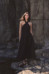 Kayleigh Cotton Halter Dress