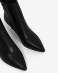 Luxie Pointed Ankle Boots — fabric detail